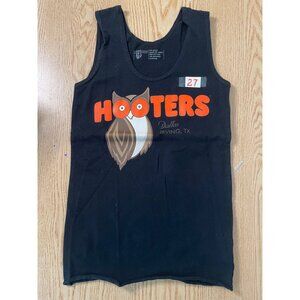 B87 #27 New Women’s Hooters Uniform Tank from Dallas Irving Texas Black size Xxs